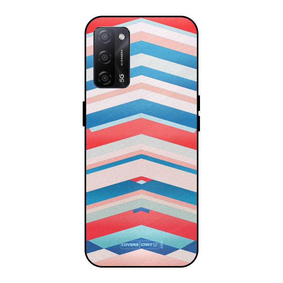 Unique Vibrant Colours Metal Back Case for Oppo A53s 5G