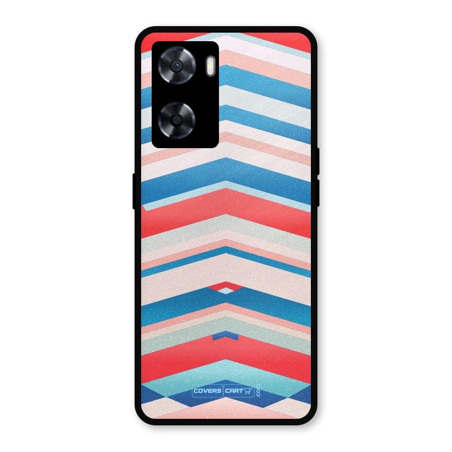 Unique Vibrant Colours Metal Back Case for Oppo A57 2022