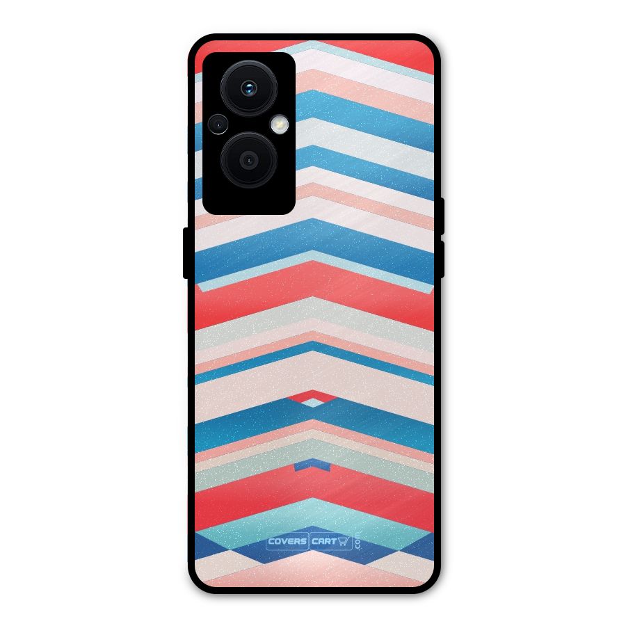 Unique Vibrant Colours Metal Back Case for Oppo F21 Pro 5G