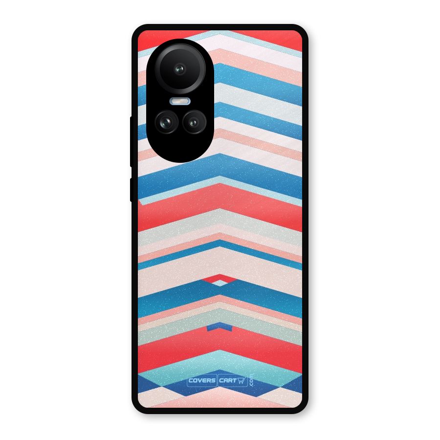 Unique Vibrant Colours Metal Back Case for Oppo Reno10