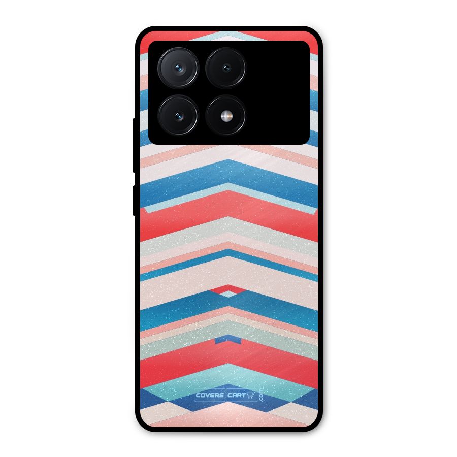 Unique Vibrant Colours Metal Back Case for Poco X6 Pro