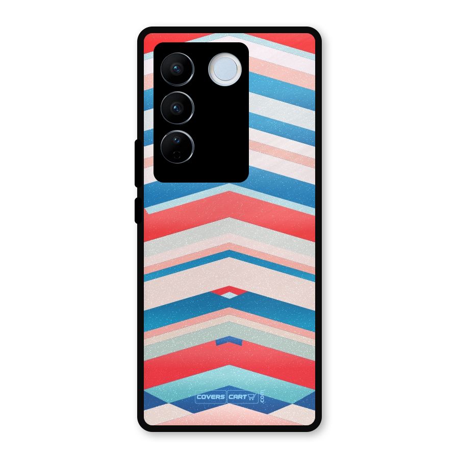 Unique Vibrant Colours Metal Back Case for Vivo V27 Pro