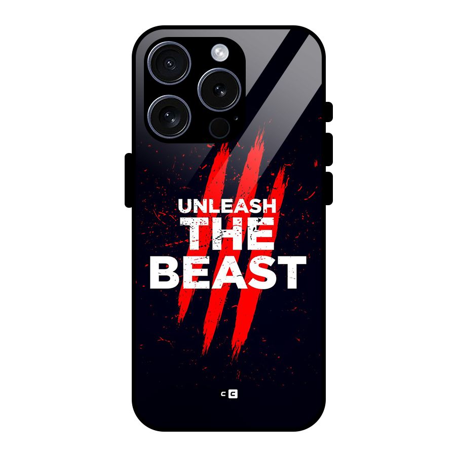 Unleash The Beast Glass Back Case for iPhone 15 Pro