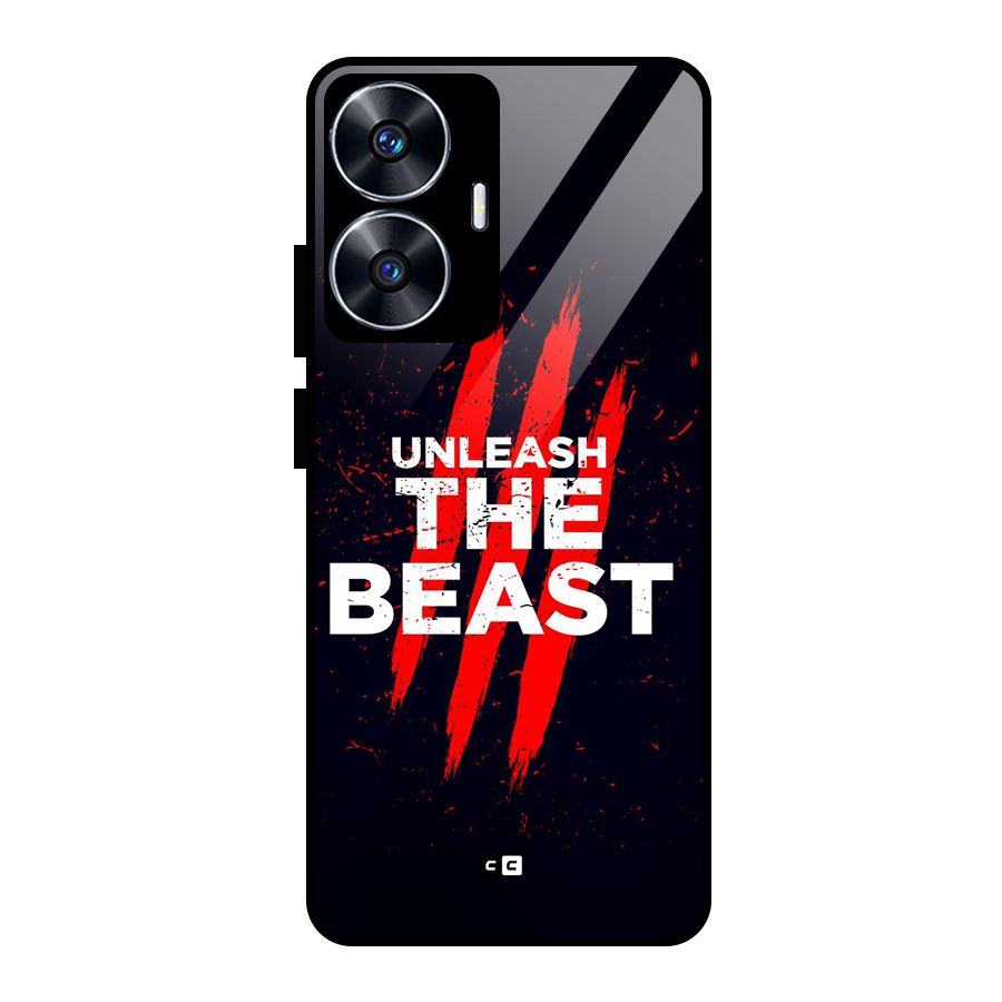 Unleash The Beast Glass Back Case for realme C55