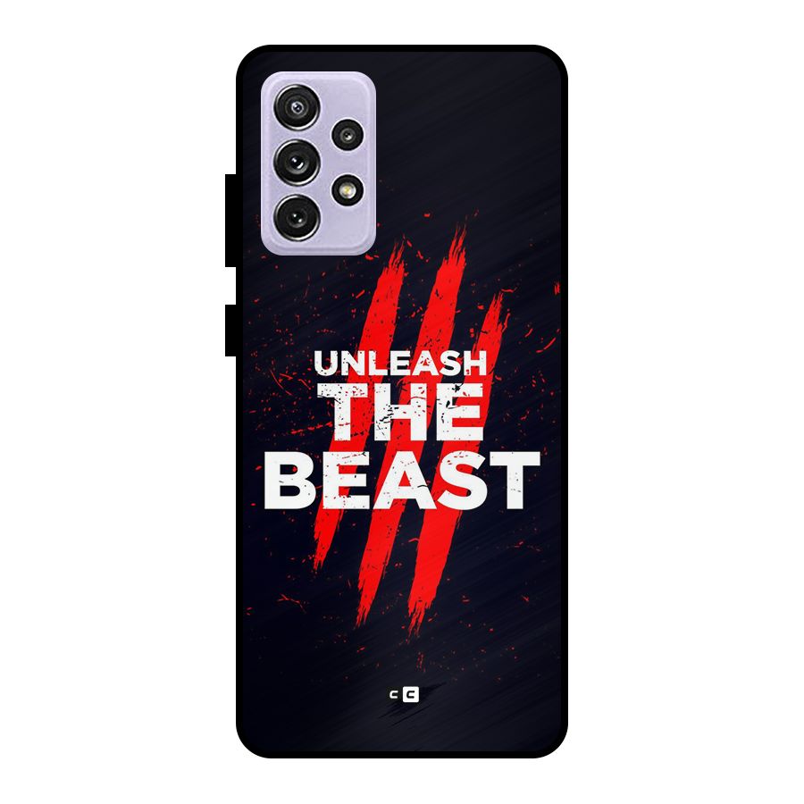 Unleash The Beast Metal Back Case for Galaxy A72