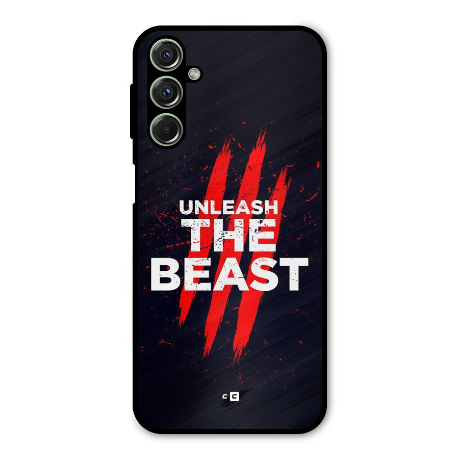 Unleash The Beast Metal Back Case for Galaxy M34