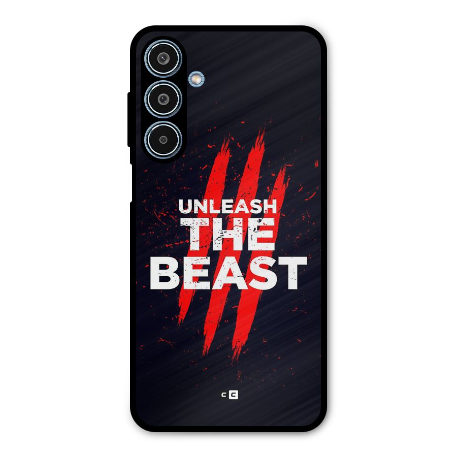 Unleash The Beast Metal Back Case for Galaxy M35