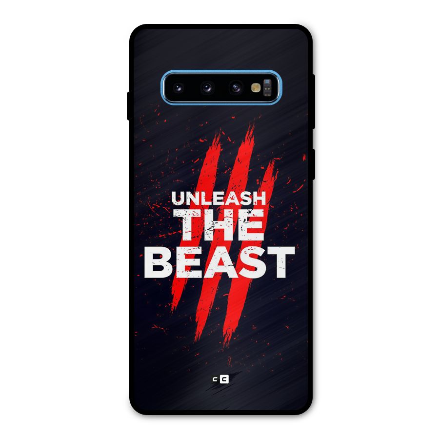 Unleash The Beast Metal Back Case for Galaxy S10