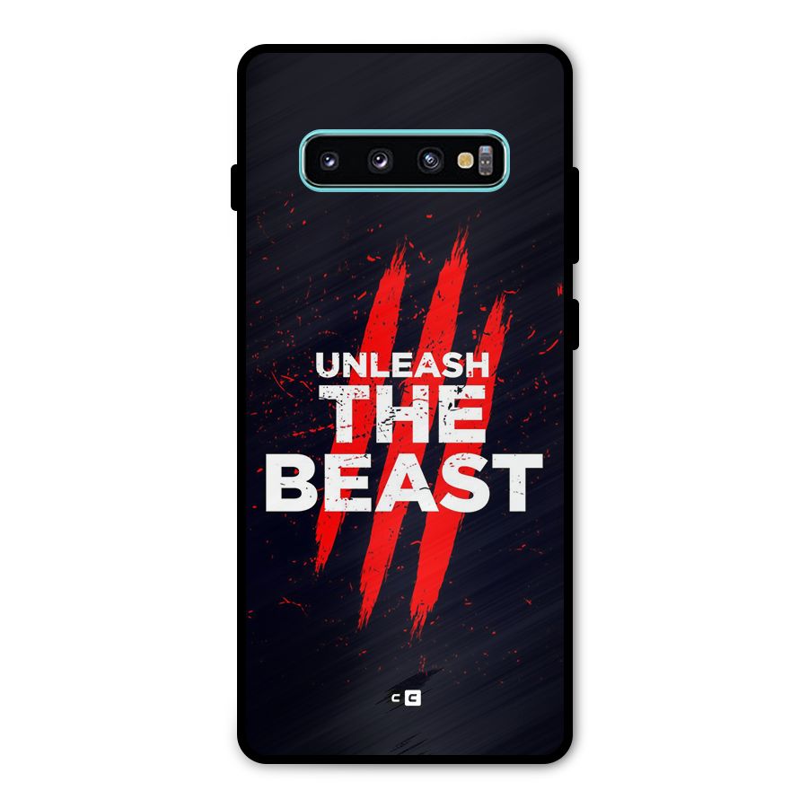 Unleash The Beast Metal Back Case for Galaxy S10 Plus