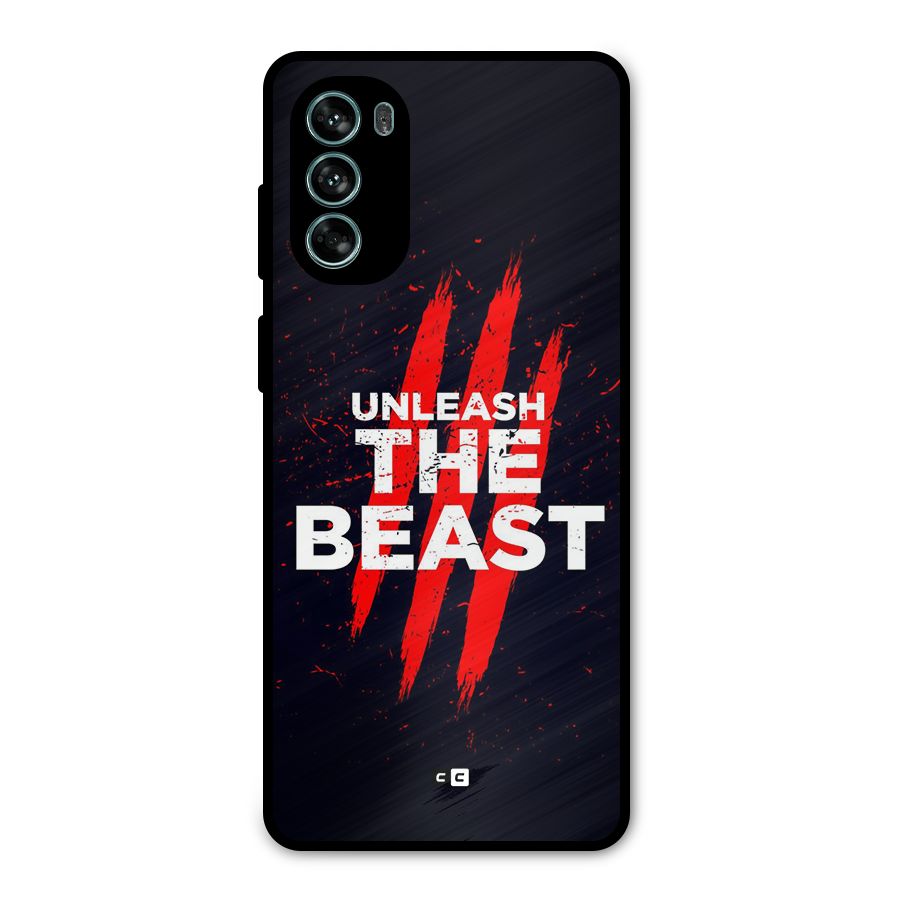 Unleash The Beast Metal Back Case for Moto G62