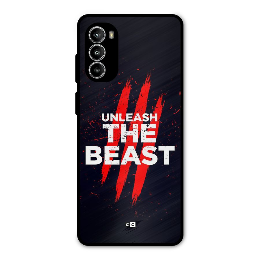 Unleash The Beast Metal Back Case for Moto G82