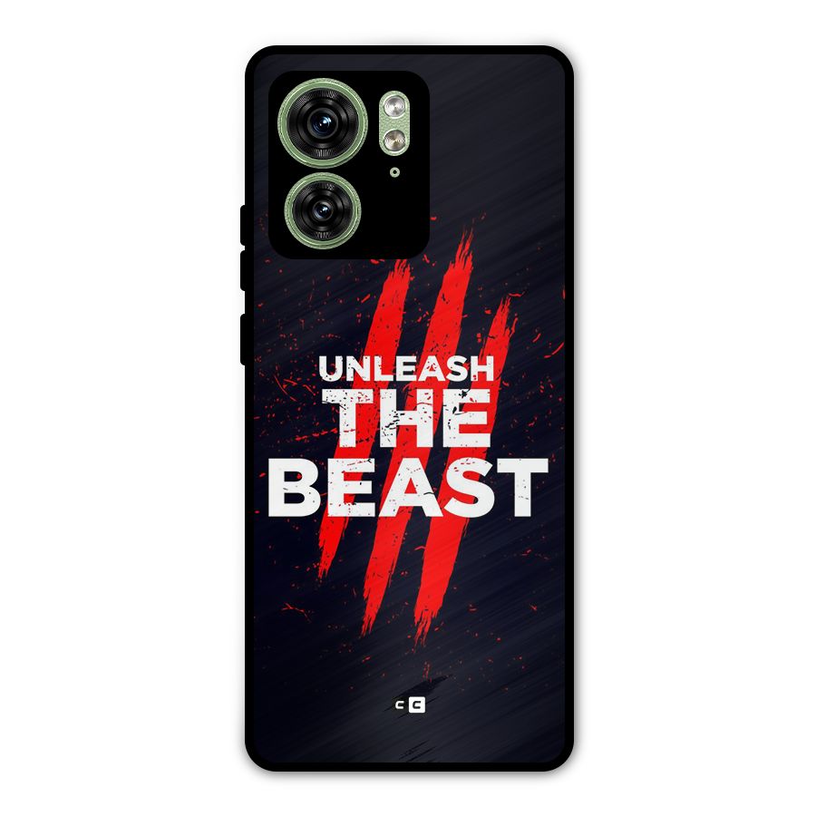 Unleash The Beast Metal Back Case for Motorola Edge 40 5G