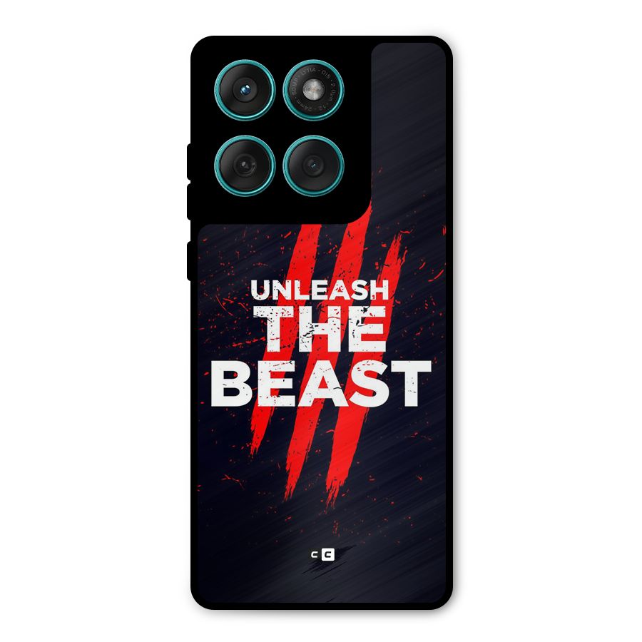 Unleash The Beast Metal Back Case for Motorola Edge 60