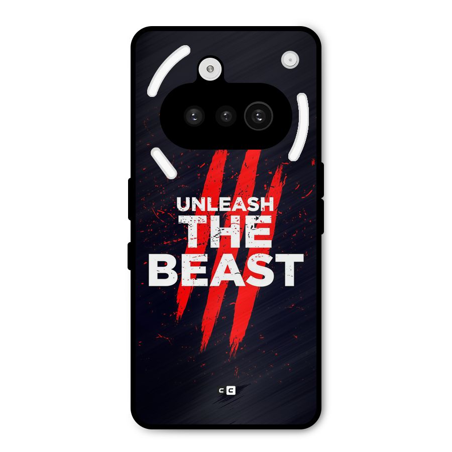 Unleash The Beast Metal Back Case for Nothing Phone 3a