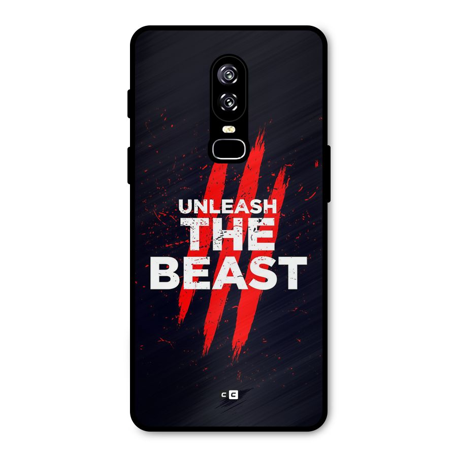 Unleash The Beast Metal Back Case for OnePlus 6