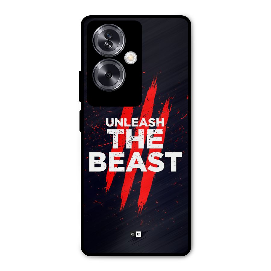 Unleash The Beast Metal Back Case for Oppo A79 5G