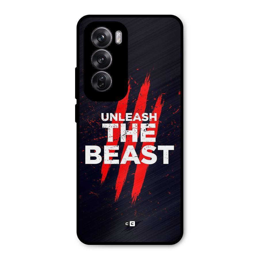 Unleash The Beast Metal Back Case for Oppo Reno12 Pro