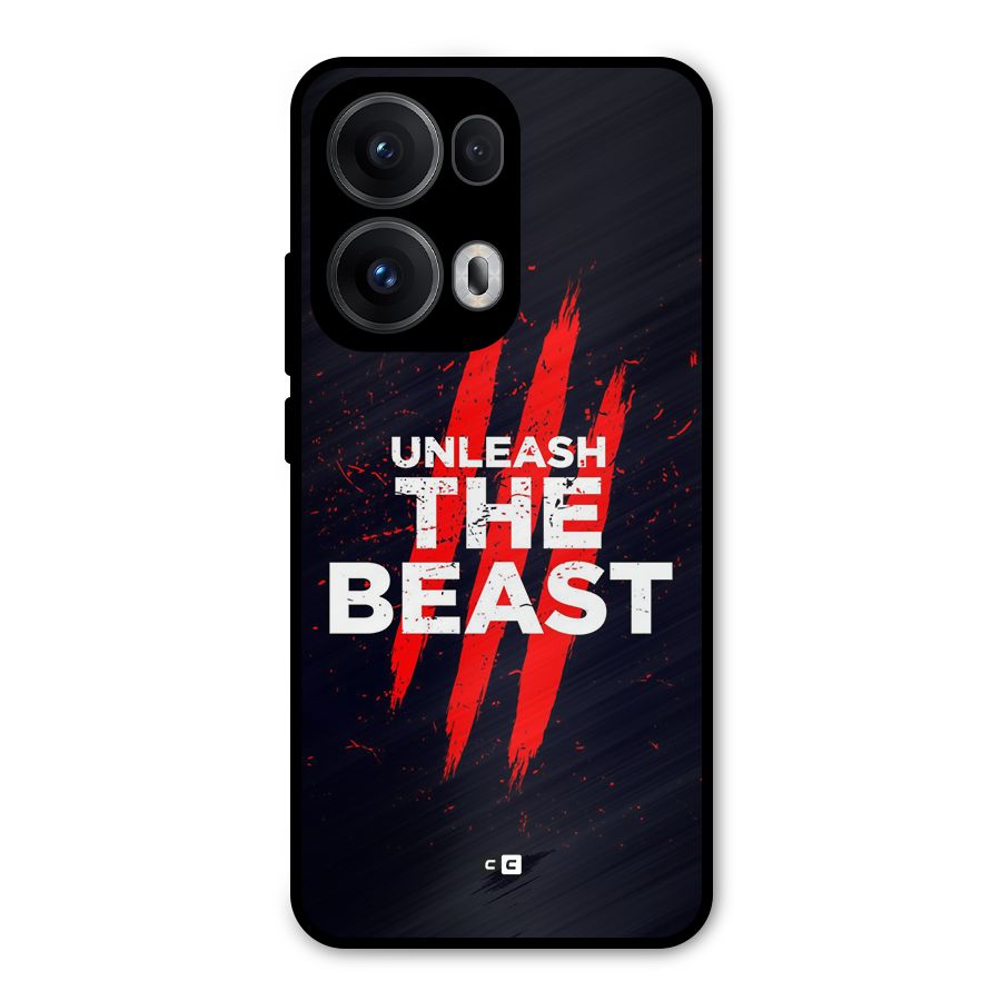 Unleash The Beast Metal Back Case for Oppo Reno13 Pro