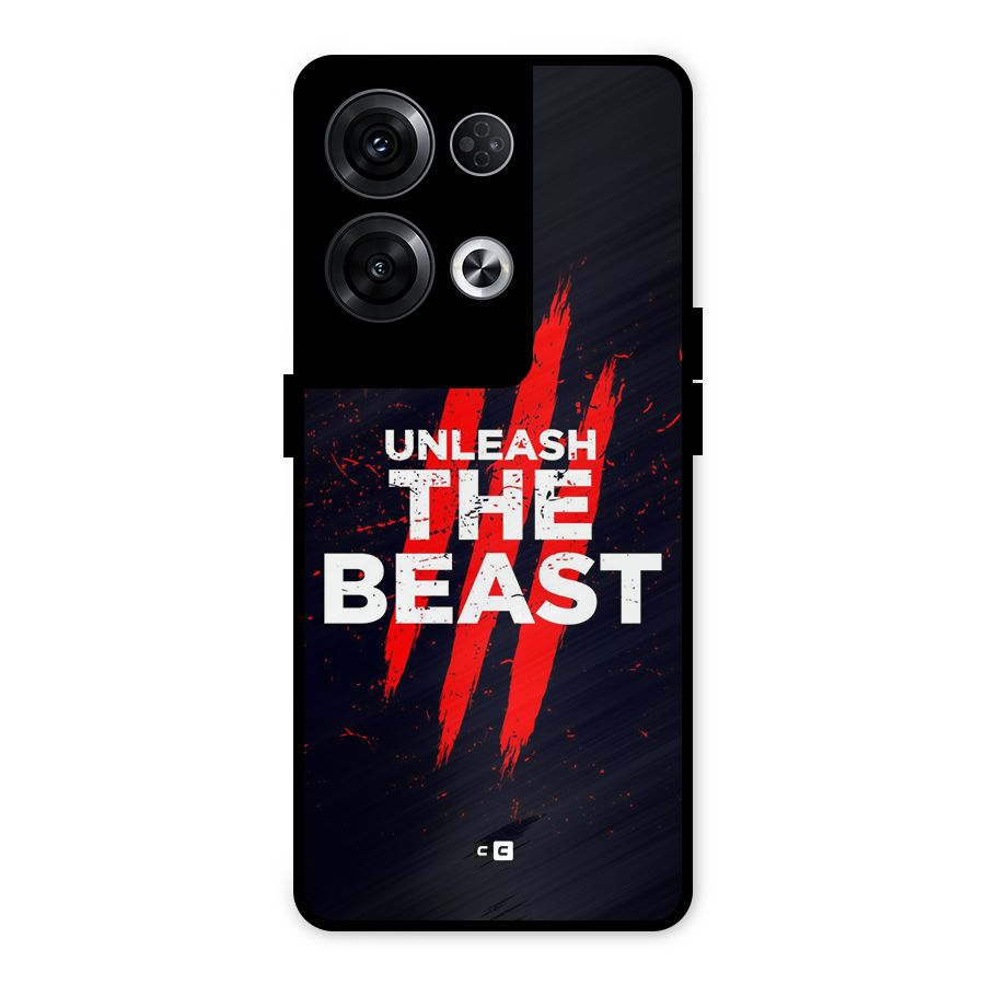 Unleash The Beast Metal Back Case for Oppo Reno8 Pro 5G