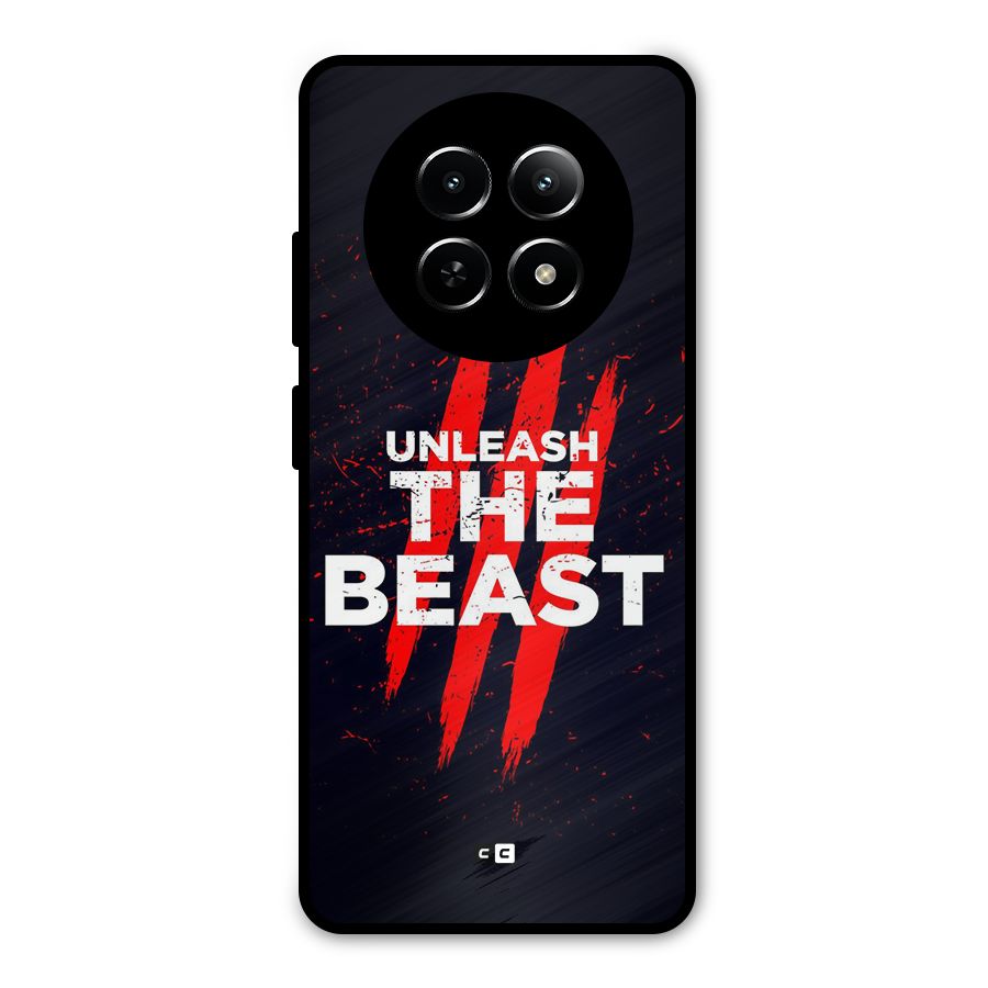 Unleash The Beast Metal Back Case for Realme 12x 5G