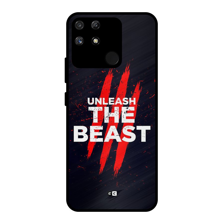 Unleash The Beast Metal Back Case for Realme Narzo 50A