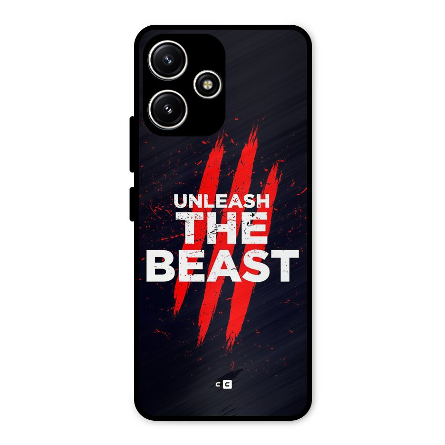 Unleash The Beast Metal Back Case for Redmi 12 5G