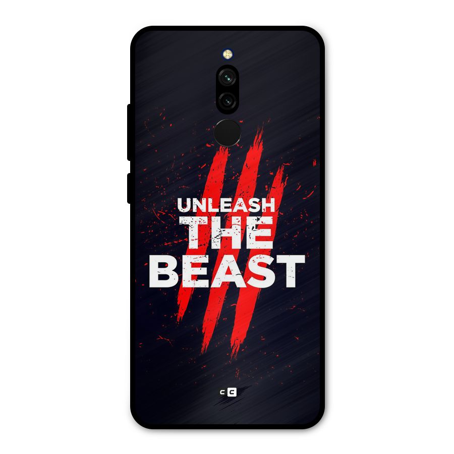 Unleash The Beast Metal Back Case for Redmi 8