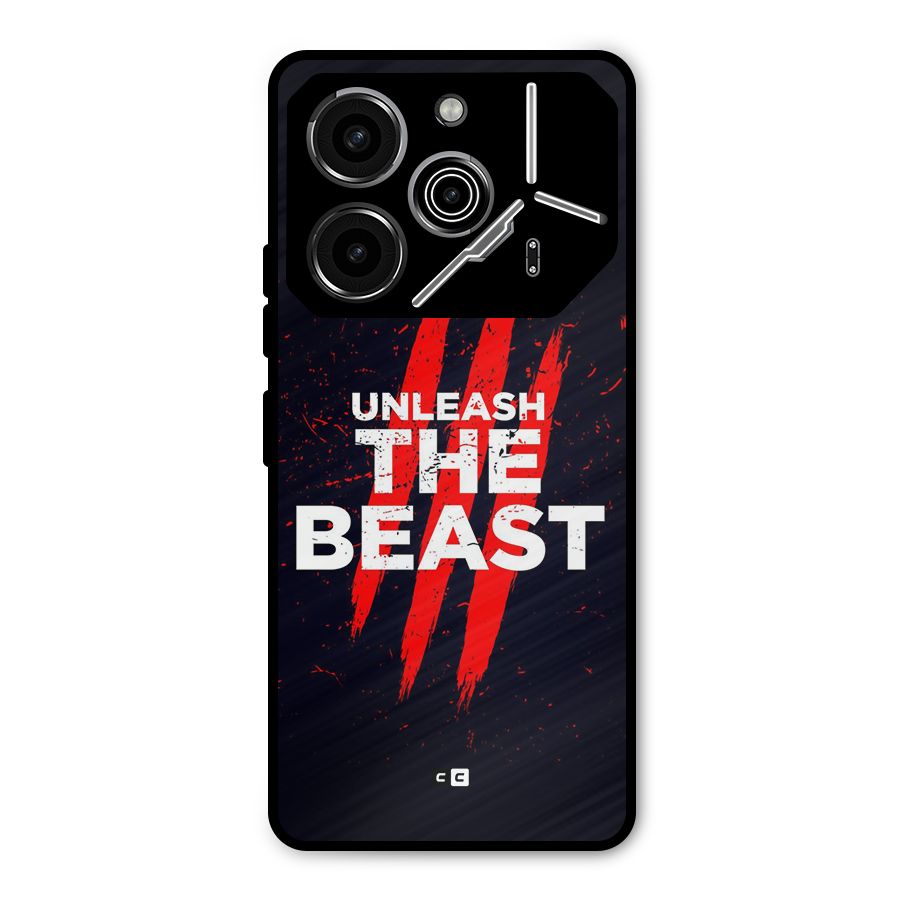Unleash The Beast Metal Back Case for Tecno Pova 6 Pro