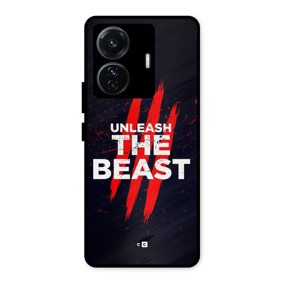 Unleash The Beast Metal Back Case for Vivo T1 Pro