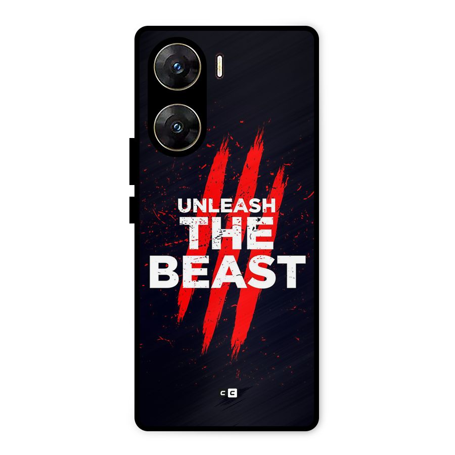 Unleash The Beast Metal Back Case for Vivo V29e
