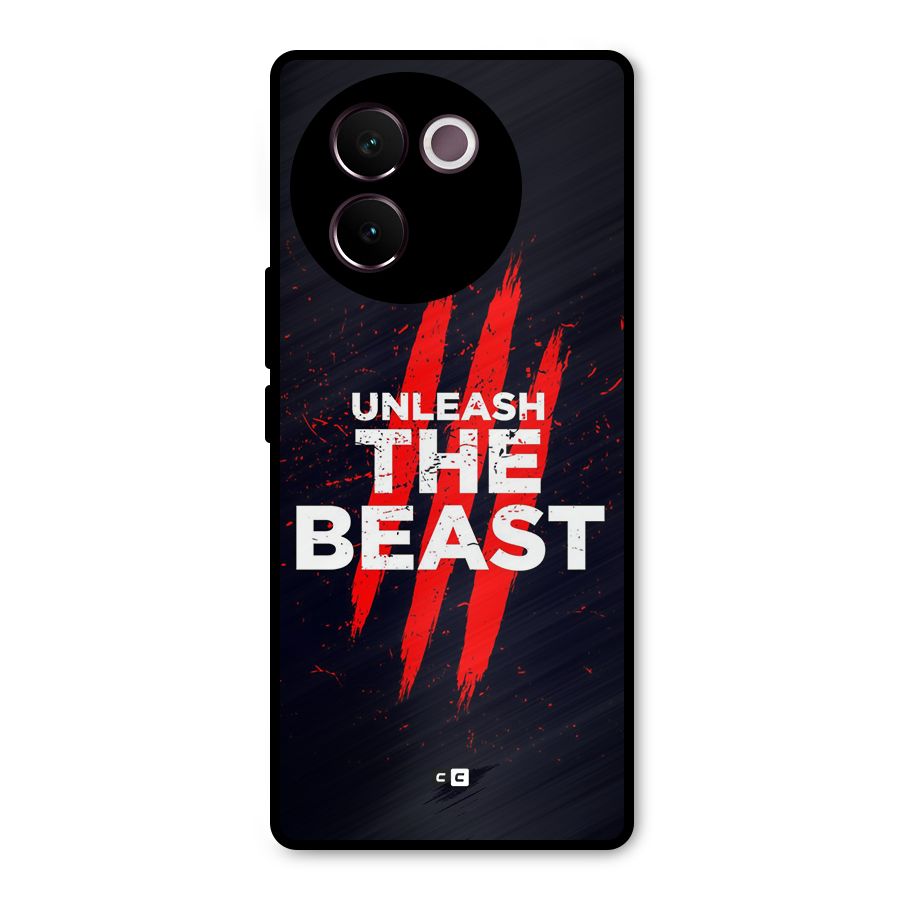 Unleash The Beast Metal Back Case for Vivo V30e