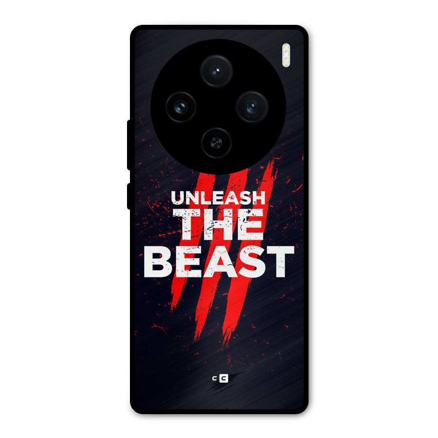 Unleash The Beast Metal Back Case for Vivo X100