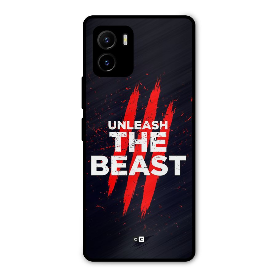 Unleash The Beast Metal Back Case for Vivo Y15s