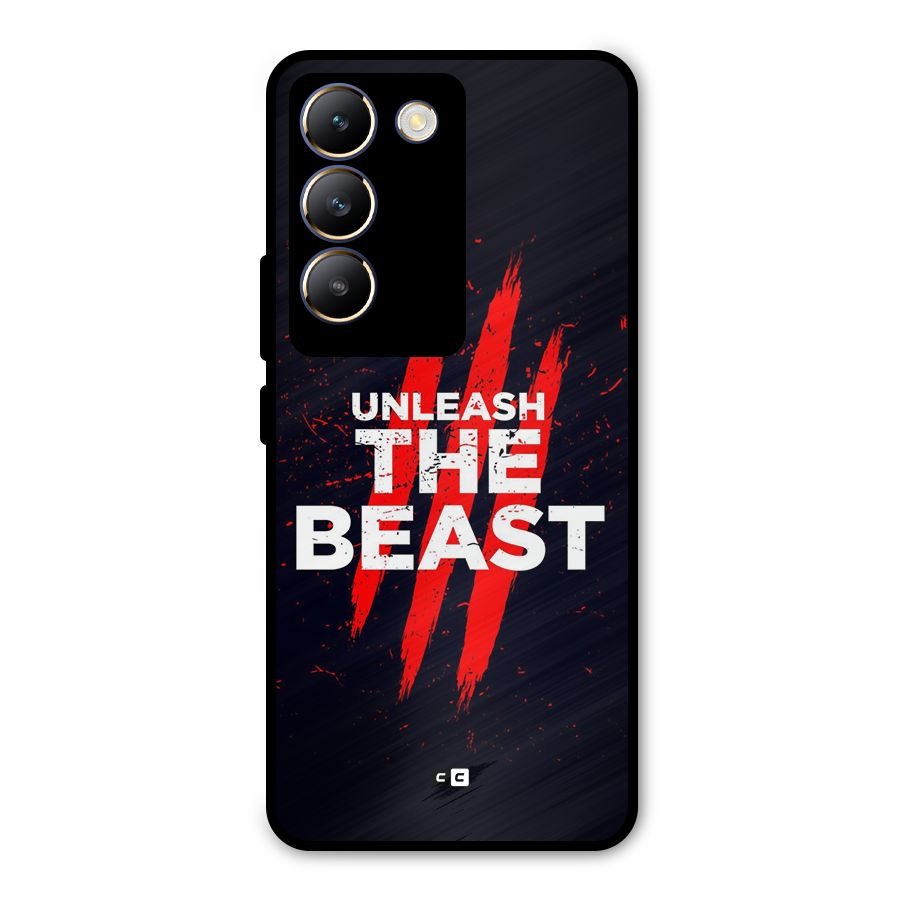 Unleash The Beast Metal Back Case for Vivo Y200e