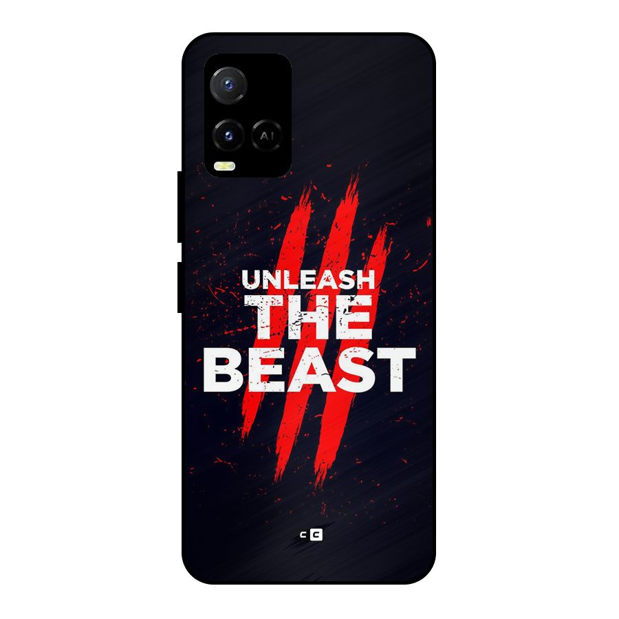 Unleash The Beast Metal Back Case for Vivo Y21A