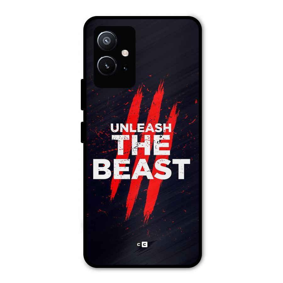 Unleash The Beast Metal Back Case for Vivo Y75 5G