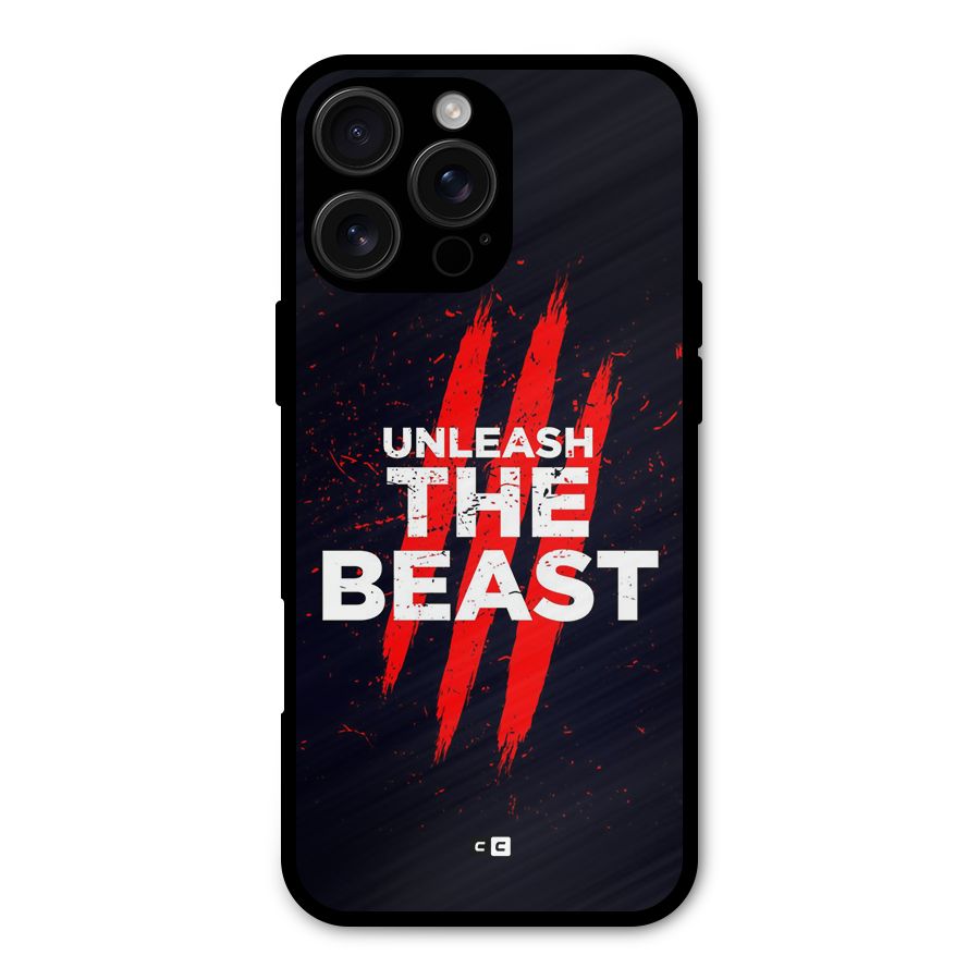 Unleash The Beast Metal Back Case for iPhone 16 Pro Max