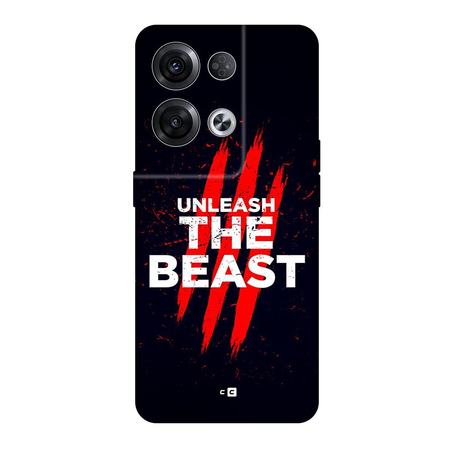 Unleash The Beast Original Polycarbonate Back Case for Oppo Reno8 Pro 5G