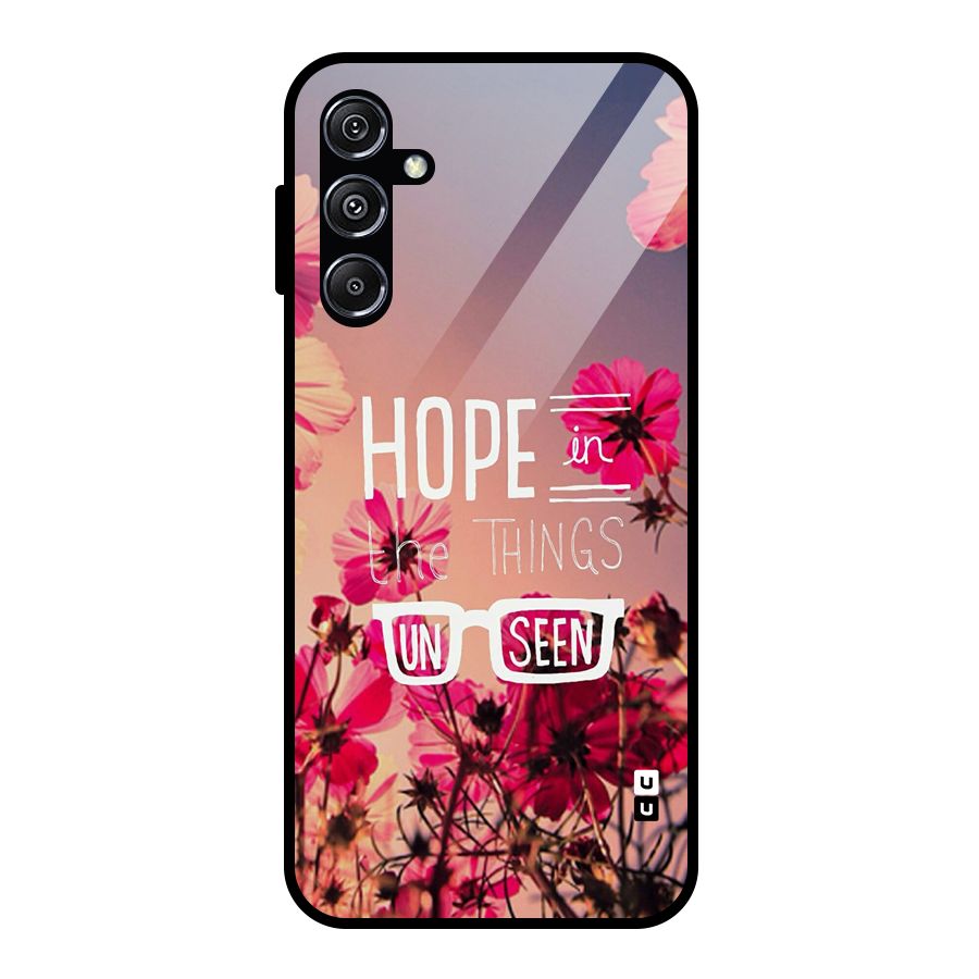 Unseen Hope Glass Back Case for Galaxy M34 5G