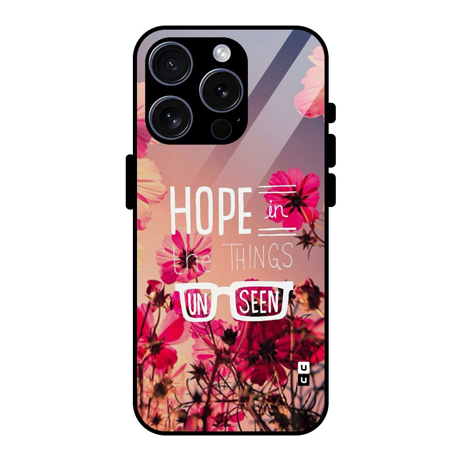 Unseen Hope Glass Back Case for iPhone 15 Pro
