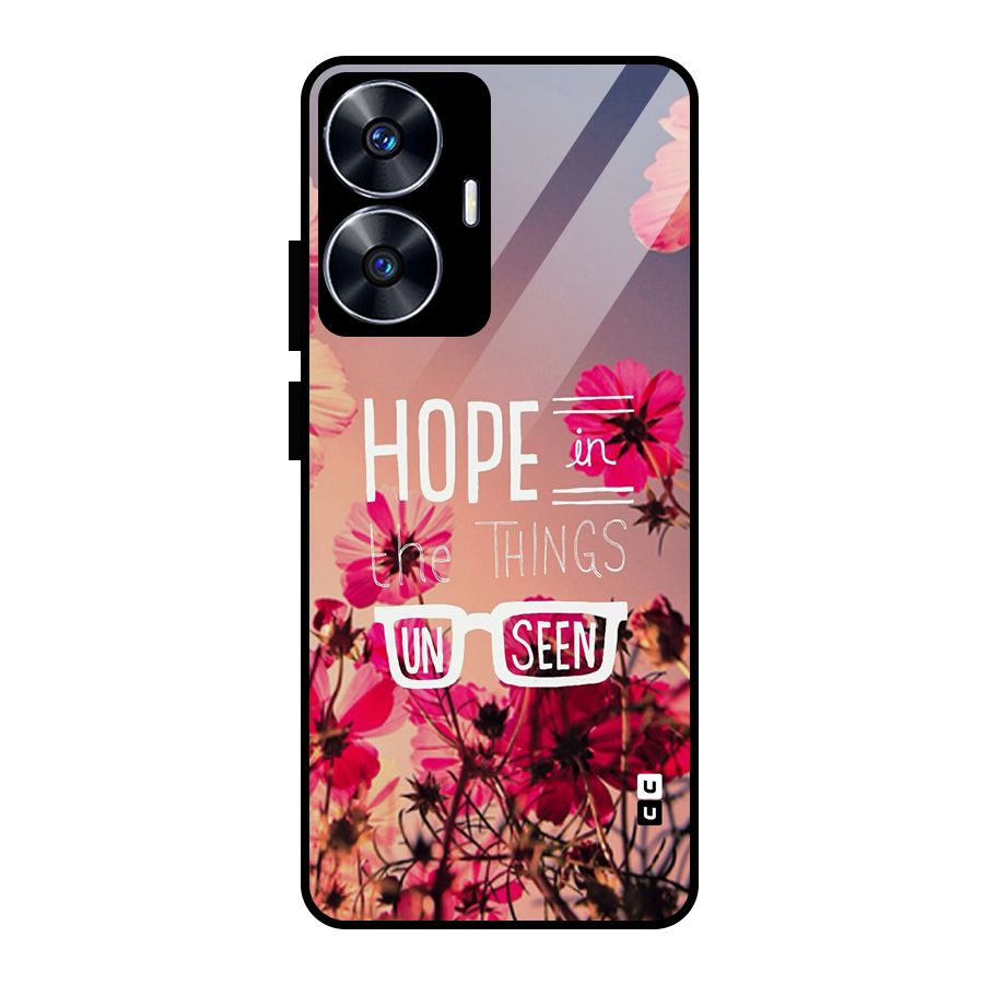Unseen Hope Glass Back Case for realme C55