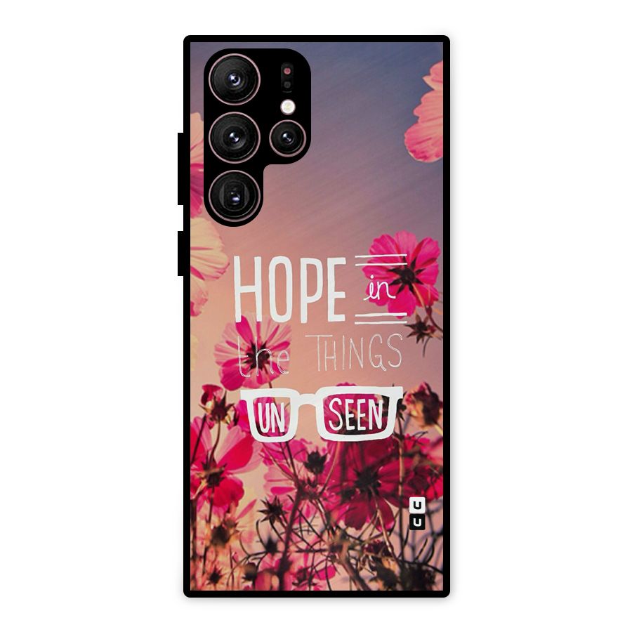 Unseen Hope Metal Back Case for Galaxy S22 Ultra 5G