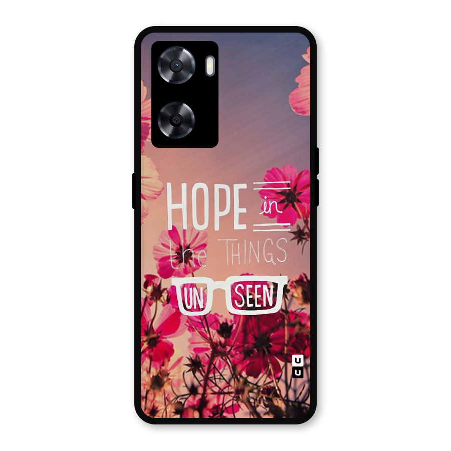 Unseen Hope Metal Back Case for Oppo A77s