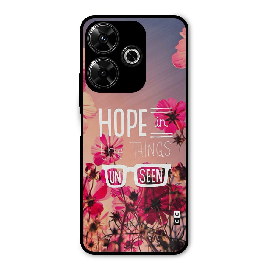 Unseen Hope Metal Back Case for Poco M6 Plus