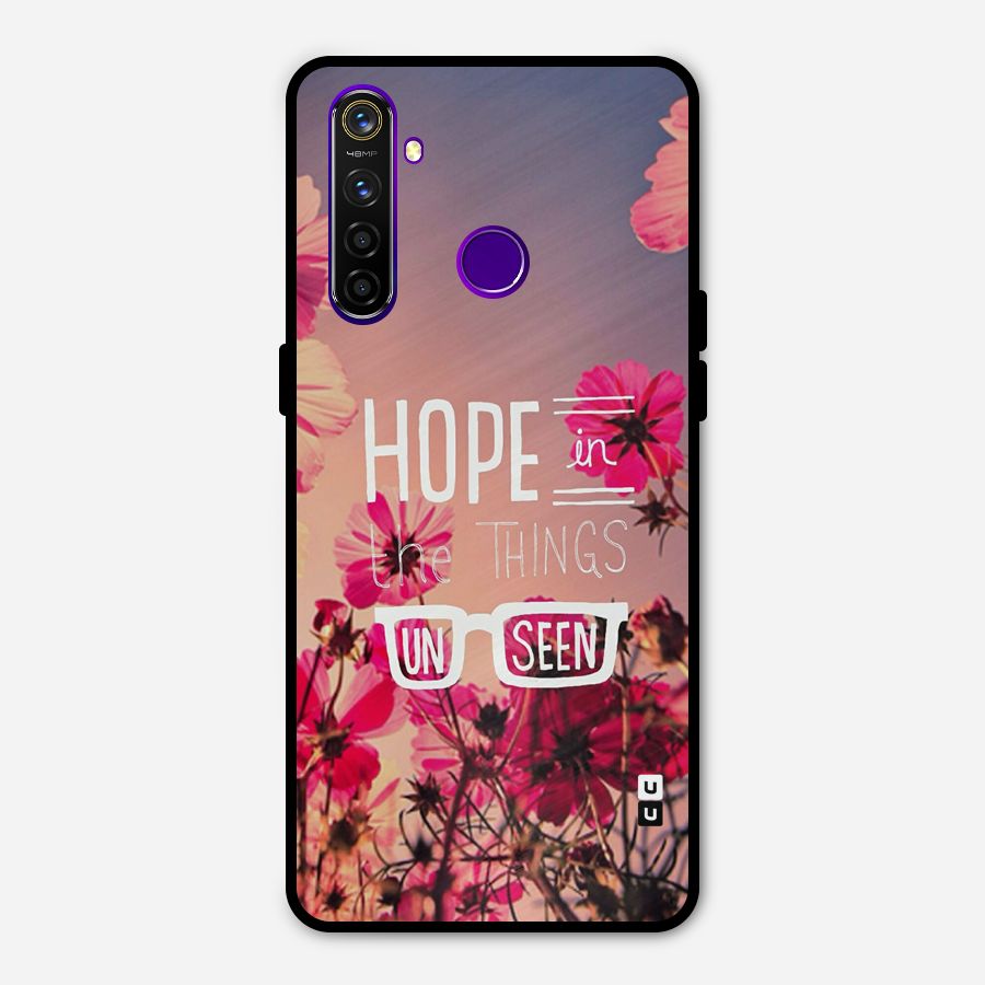 Unseen Hope Metal Back Case for Realme 5 Pro