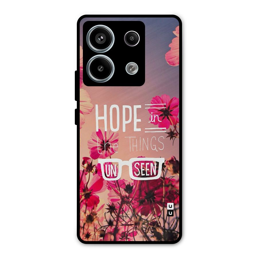 Unseen Hope Metal Back Case for Redmi Note 13 Pro 5G