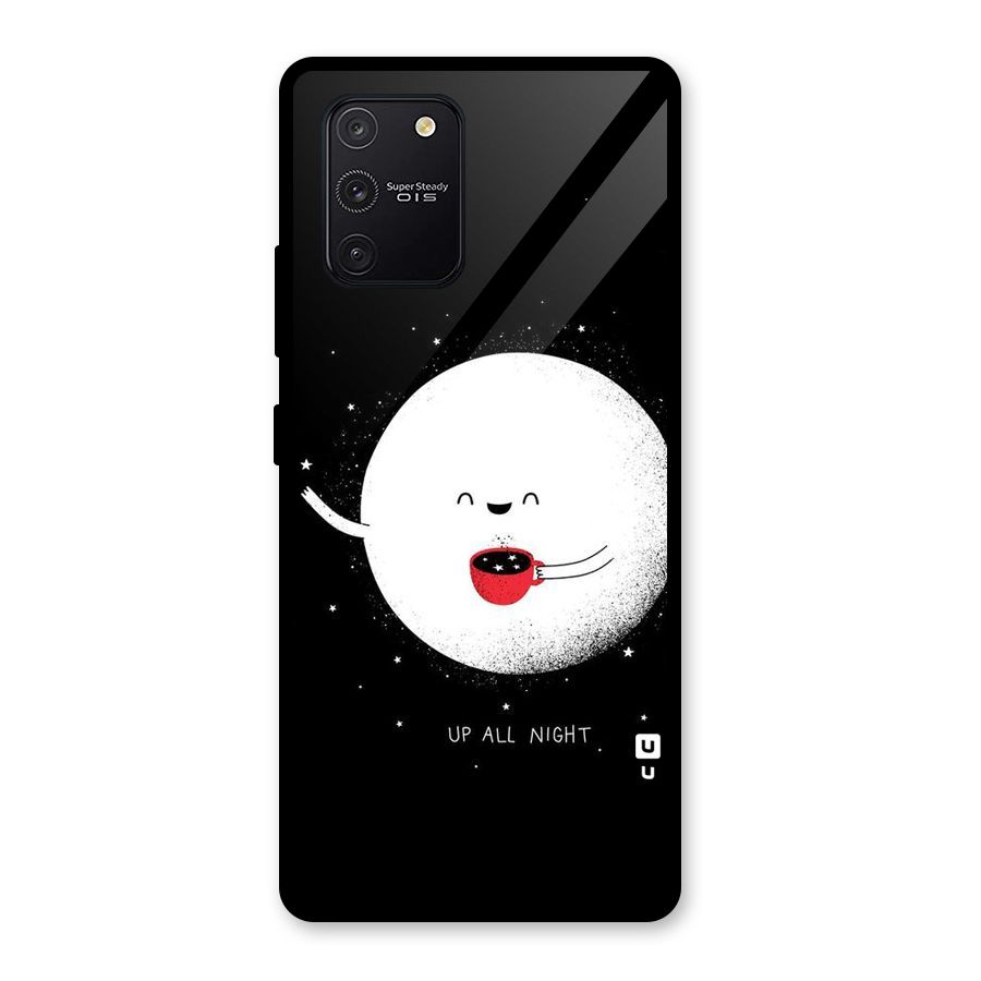Up All Night Glass Back Case for Galaxy S10 Lite