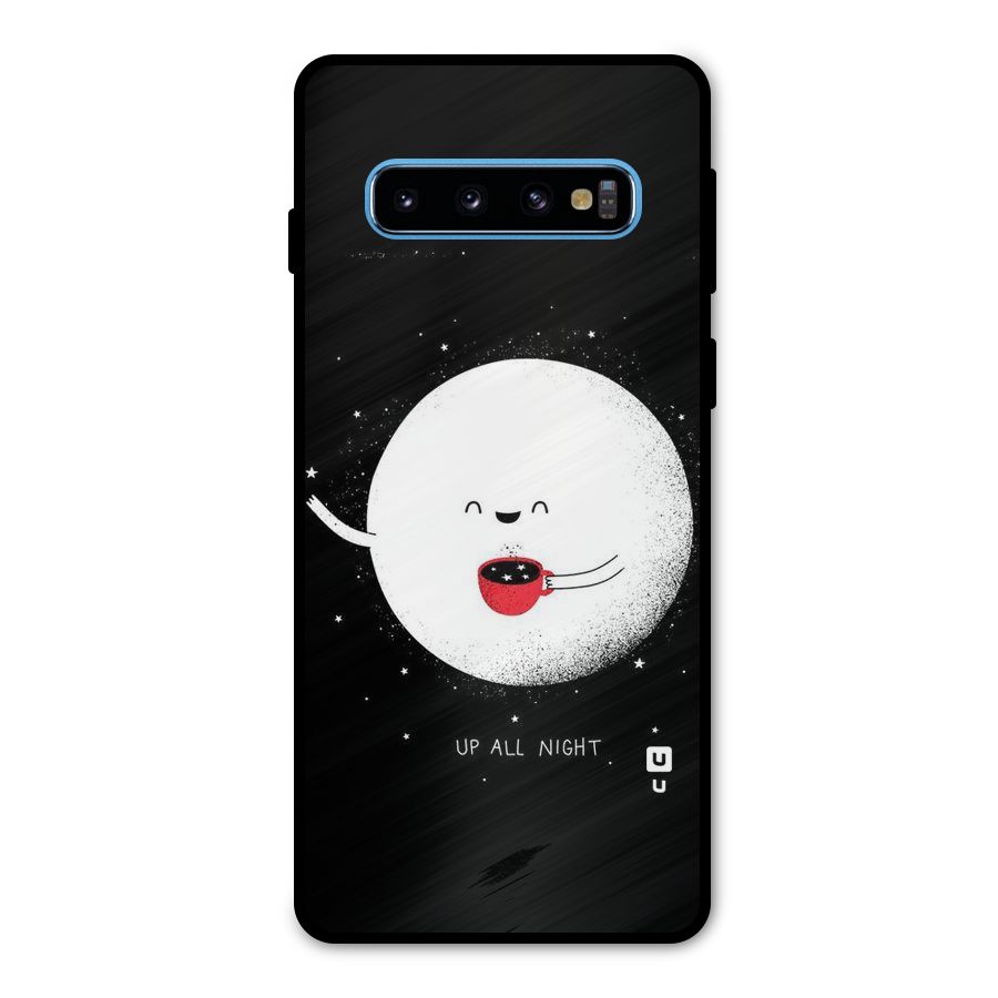 Up All Night Metal Back Case for Galaxy S10