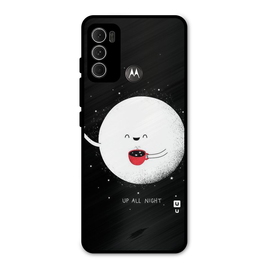 Up All Night Metal Back Case for Moto G60