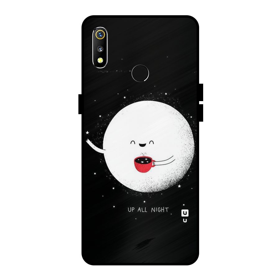 Up All Night Metal Back Case for Realme 3